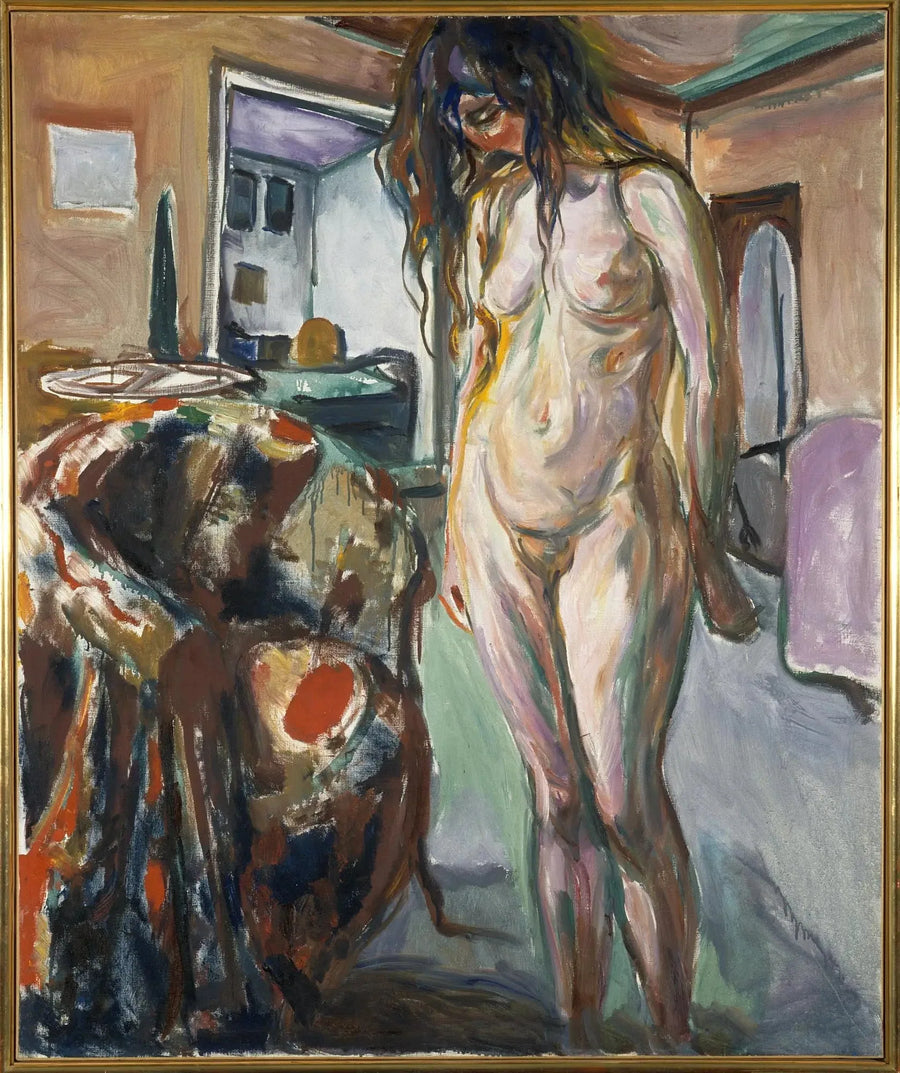 Modell nära korgstolen - Edvard Munch
