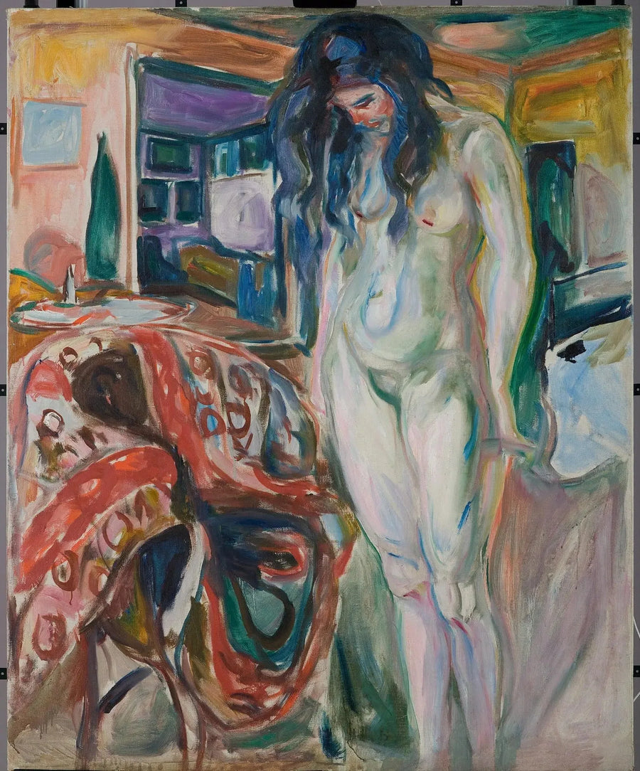Modell nära korgstolen - Edvard Munch