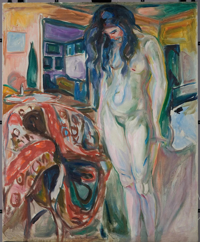 Modell nära korgstolen - Edvard Munch
