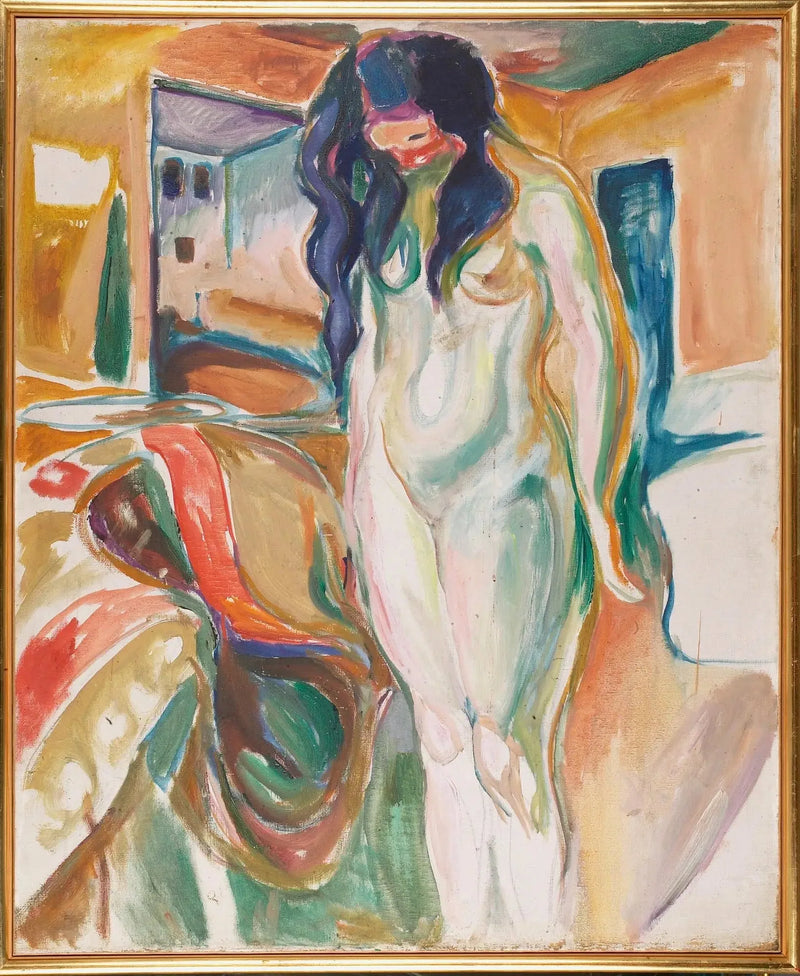 Modell nära korgstolen - Edvard Munch