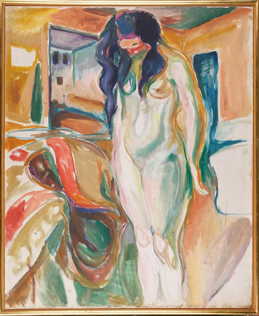 Modell nära korgstolen - Edvard Munch
