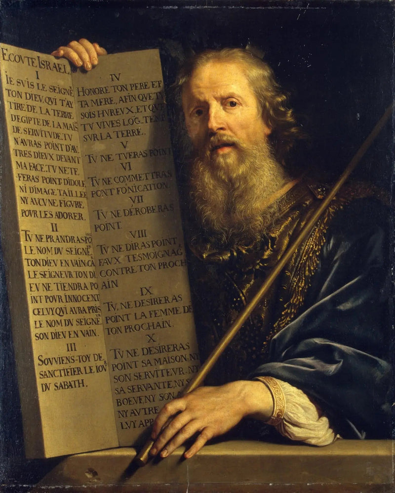 Mose med de Tio Budorden - Philippe de Champaigne