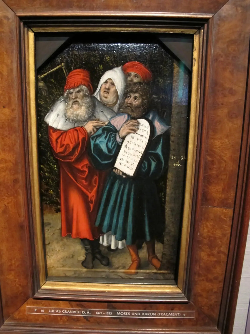 Mose och Aron och två profeter - Lucas Cranach den äldre