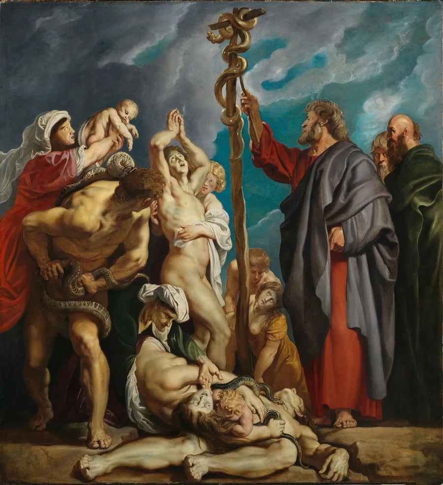 Mosé och den brinnande busken - Peter Paul Rubens