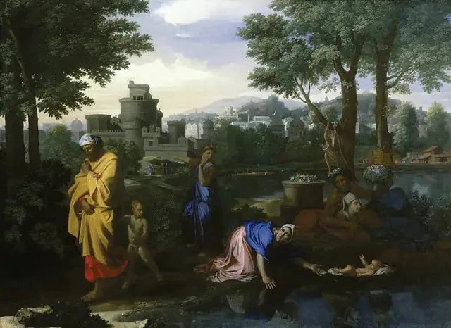Mosé på vattnet - Nicolas Poussin