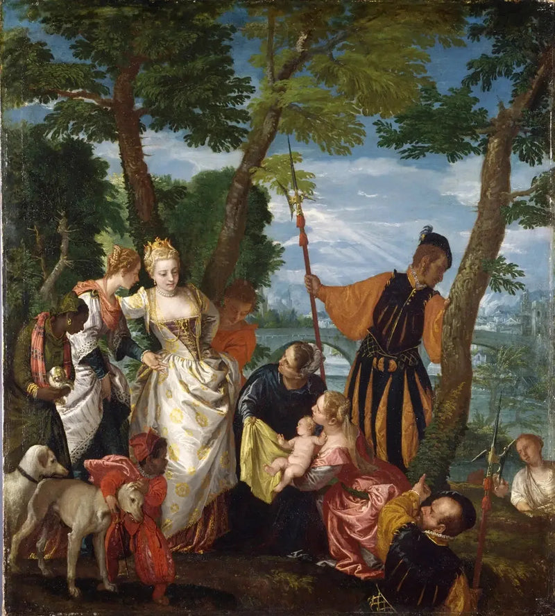 Moses räddad ur vattnet - Paul Véronèse