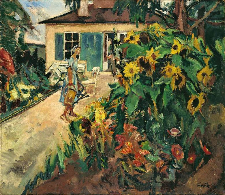 Mon jardin de Leo Putz, reproduction du tableau