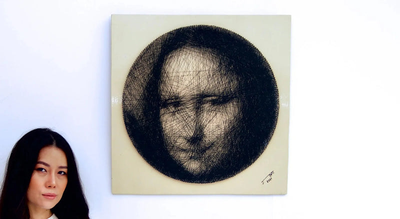 Mona Lisa Trådkonst | 60 x 60 cm