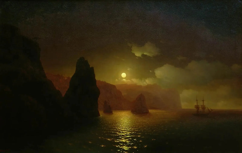 Saint-Georges-klostret. Cap Fiolent - Ivan Aïvazovski