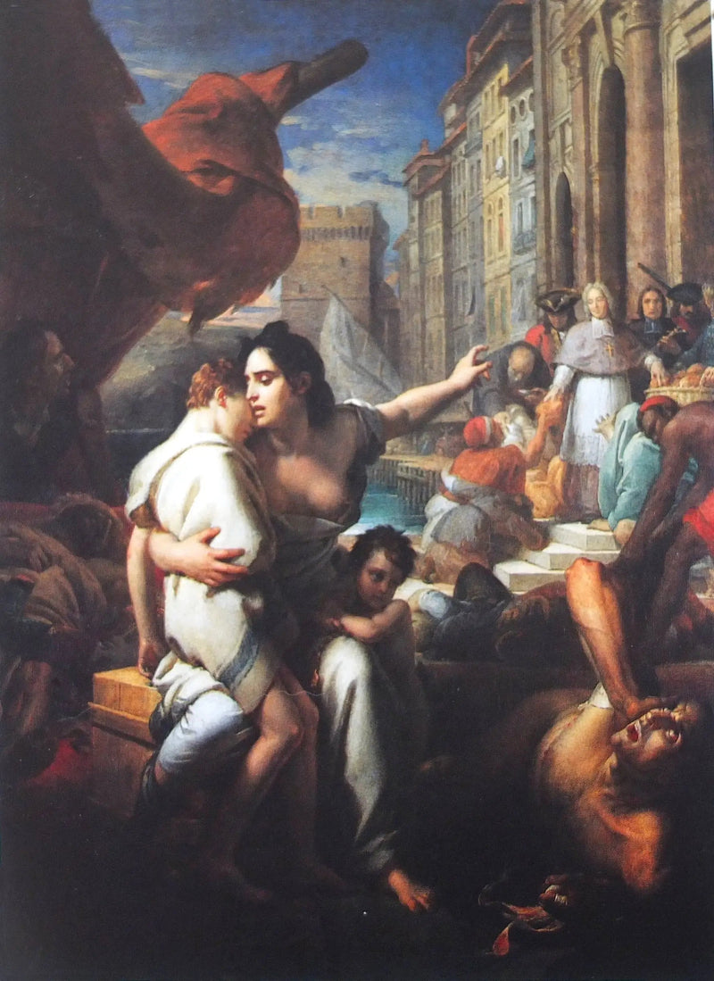 Biskop av Belzunce under pestutbrottet 1721 i Marseille - François Gérard