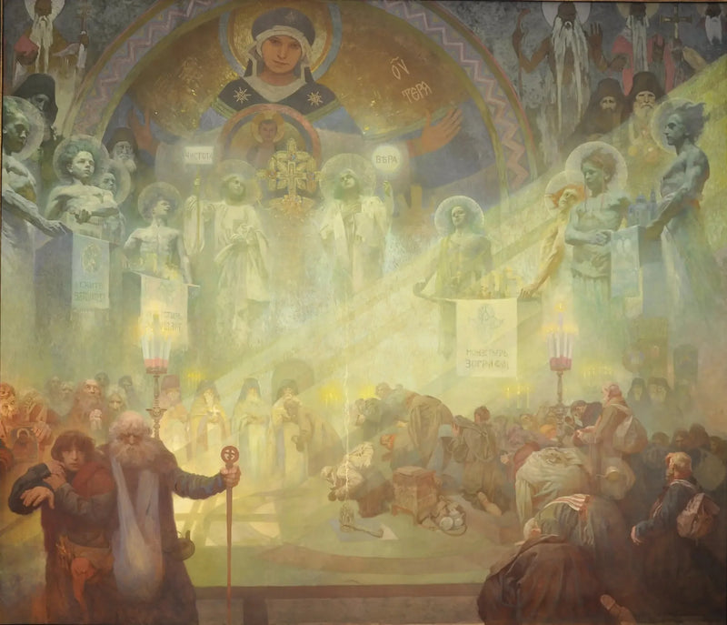 Mont Athos, det heliga berget - Alphonse Mucha