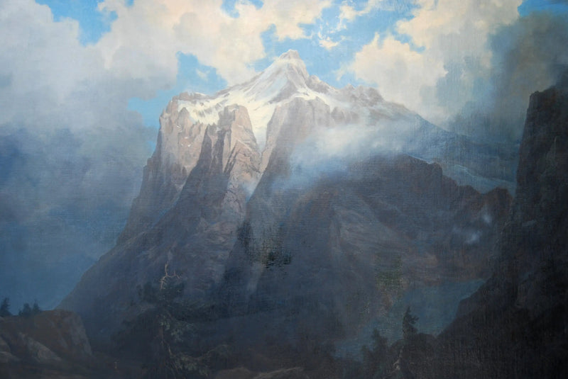 Mont Brewer från King's River Canyon, Kalifornien - Albert Bierstadt