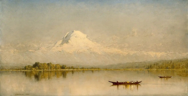Mont Rainier, Tacoma-bukten - Sanford Robinson Gifford