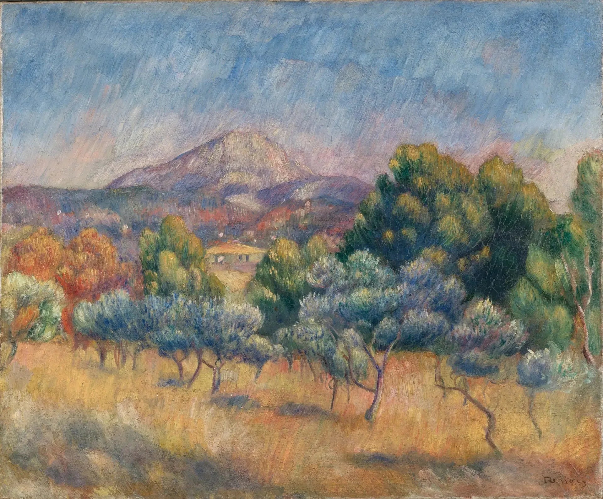 Mont Sainte-Victoire - Pierre-Auguste Renoir image 1 copie de tableau peinte à la main