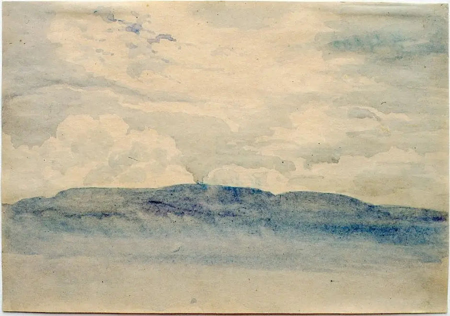 Berg i morgondimma - Caspar David Friedrich