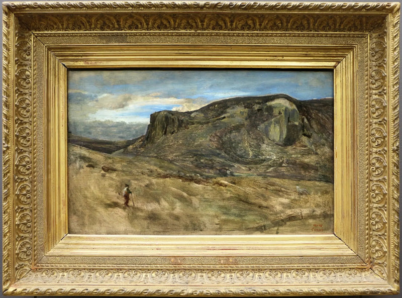 Romska landskapets berg. Nazons klippa - Jean-Baptiste Camille Corot