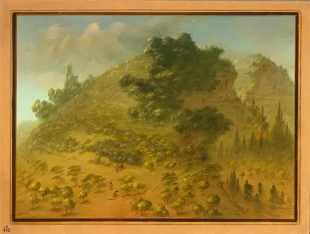 Montagne des Rhododendrons - George Catlin image 1 copie peinte à la main à l’huile