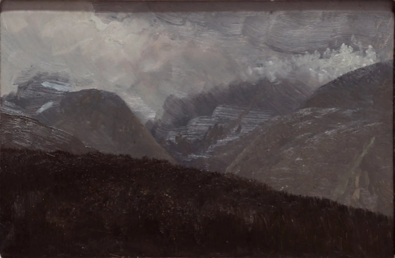 Vita berg, New Hampshire - Albert Bierstadt