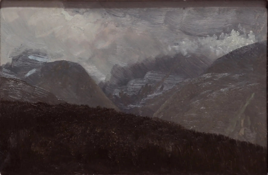 Vita berg, New Hampshire - Albert Bierstadt