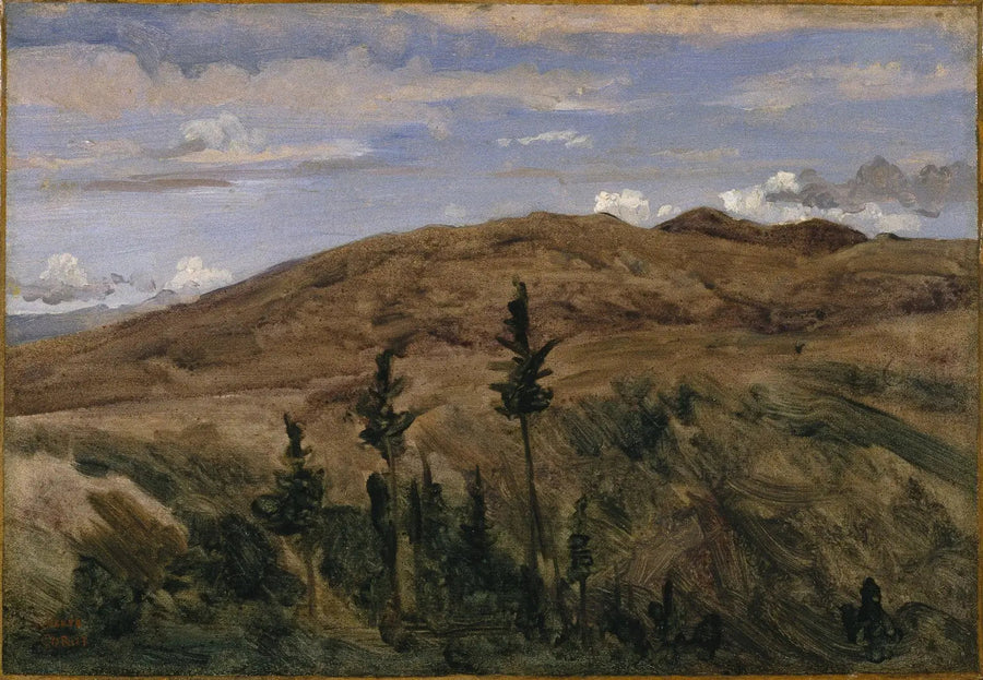 Auvergne-bergen - Jean-Baptiste Camille Corot