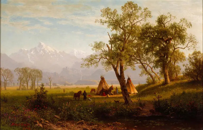 Wind River-bergen, Nebraskas territorium - Albert Bierstadt