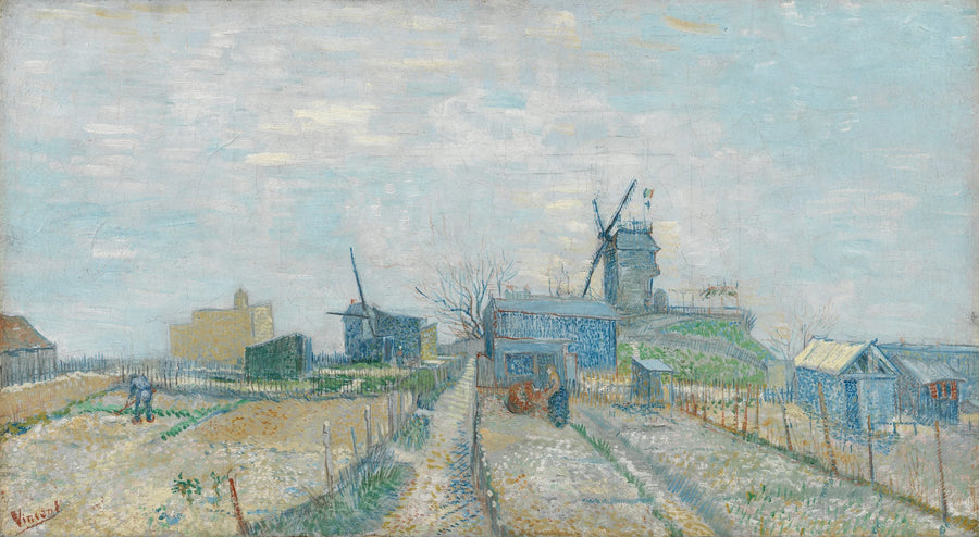 Montmartre: kvarnar och grönsaksodlingar - Vincent van Gogh