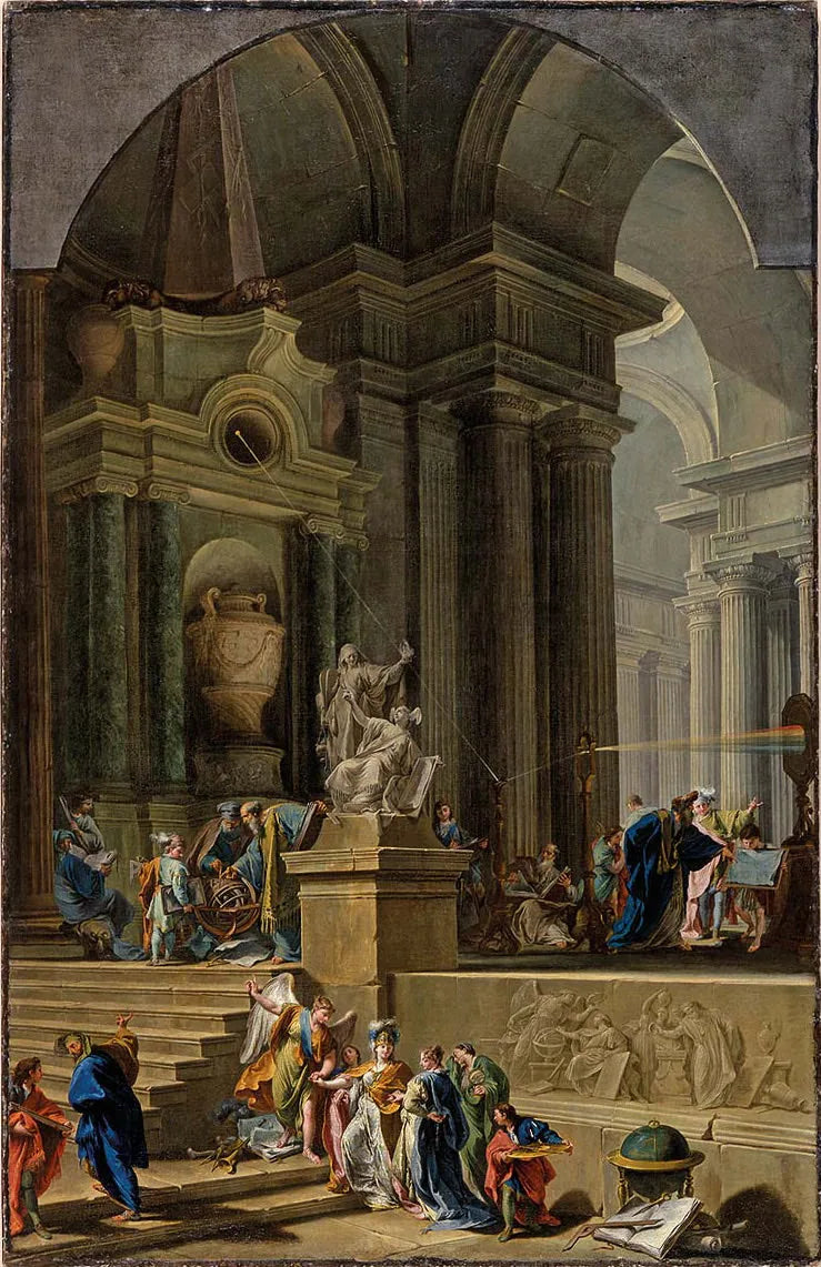 Allmän monument till Sir Isaac Newton - Giovanni Battista Pittoni