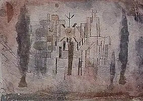 Monument i en kyrkogård - Paul Klee