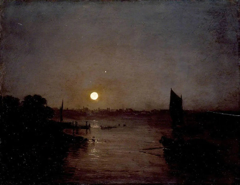 Månljus, en studie vid Millbank - J. M. W. Turner