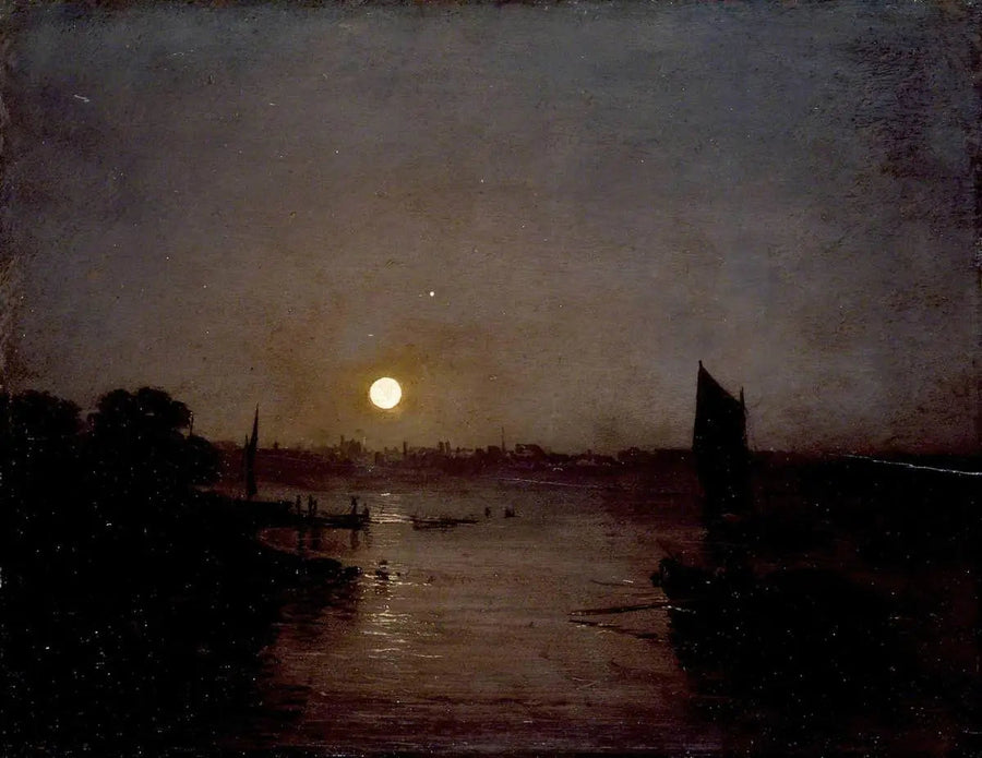 Månljus, en studie vid Millbank - J. M. W. Turner