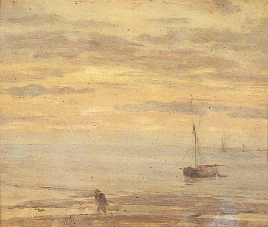 Havsstycke, kväll - Eugène Boudin