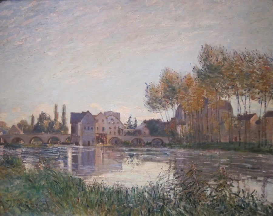 Moret vid solnedgången - Alfred Sisley