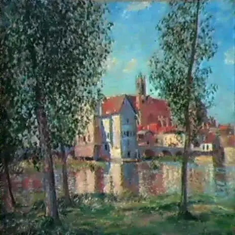 Moret-sur-Loing: Morgonsol - Alfred Sisley