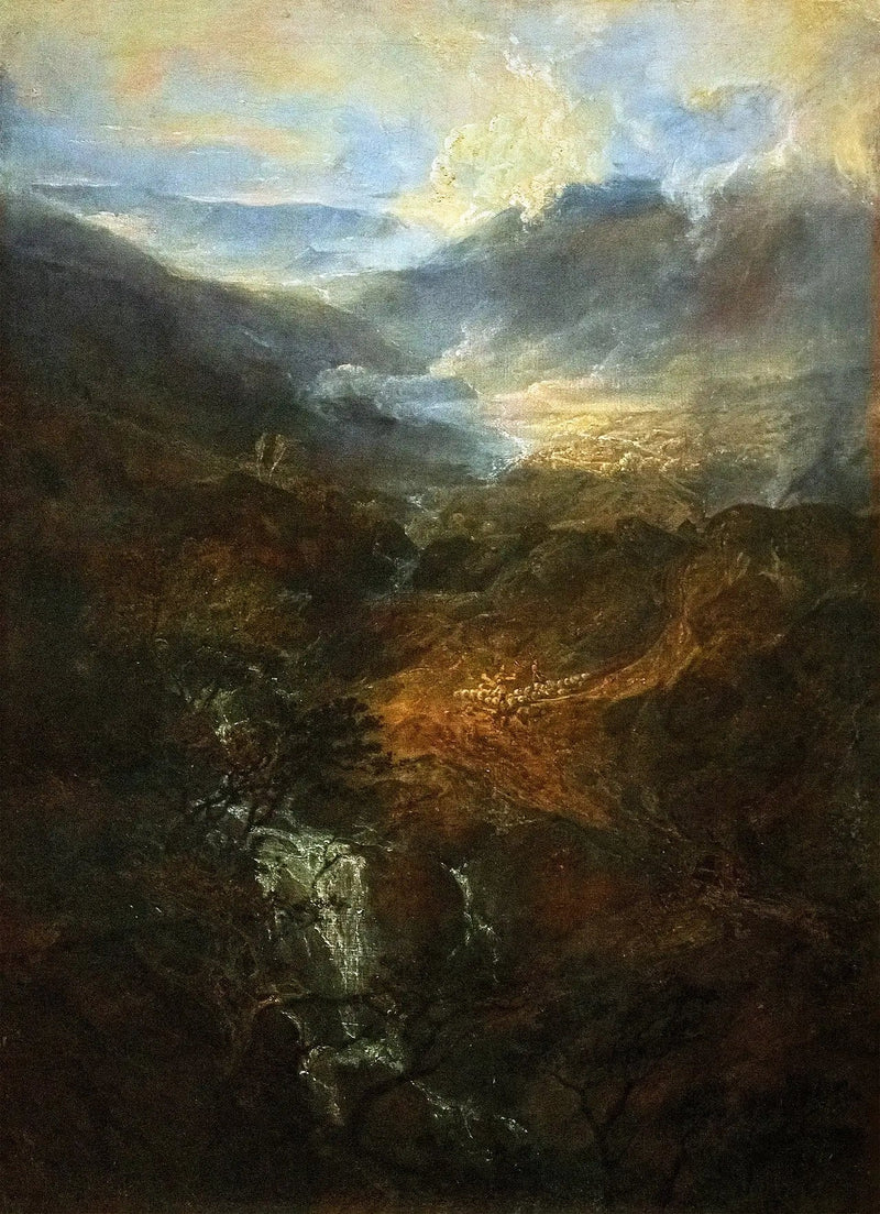 Morgon bland Coniston Fells, Cumberland - J. M. W. Turner