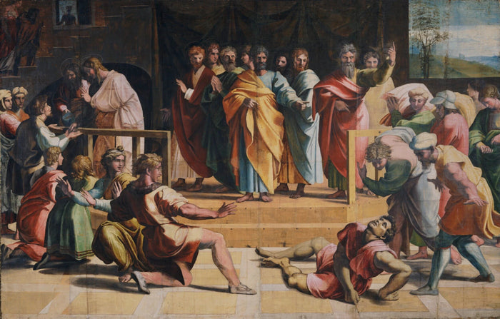 Ananias död, cirka 1515-1516 - Raphaël