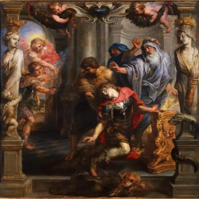 Achilles död - Peter Paul Rubens