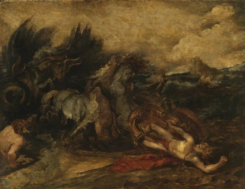 Hippolytes död - Peter Paul Rubens