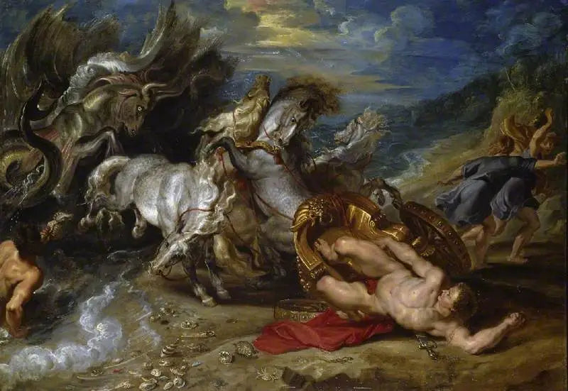 Hippolytes död - Peter Paul Rubens
