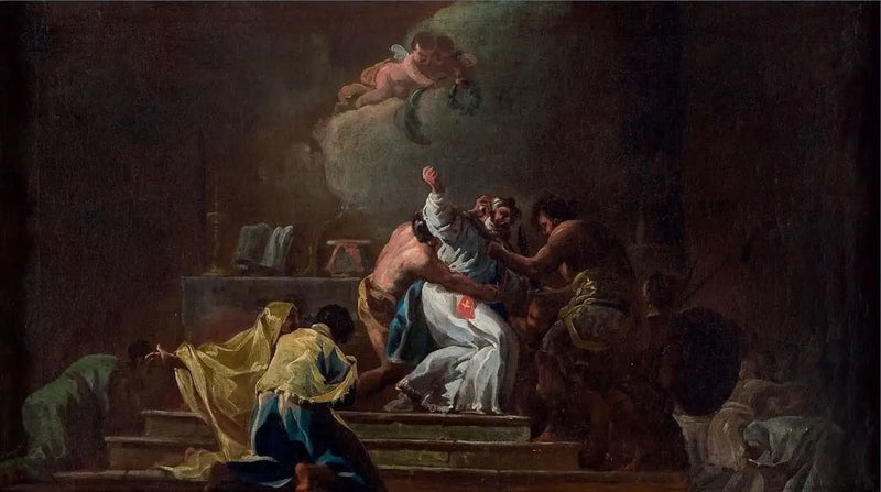 Sankt Albert av Jerusalem död - Francisco de Goya