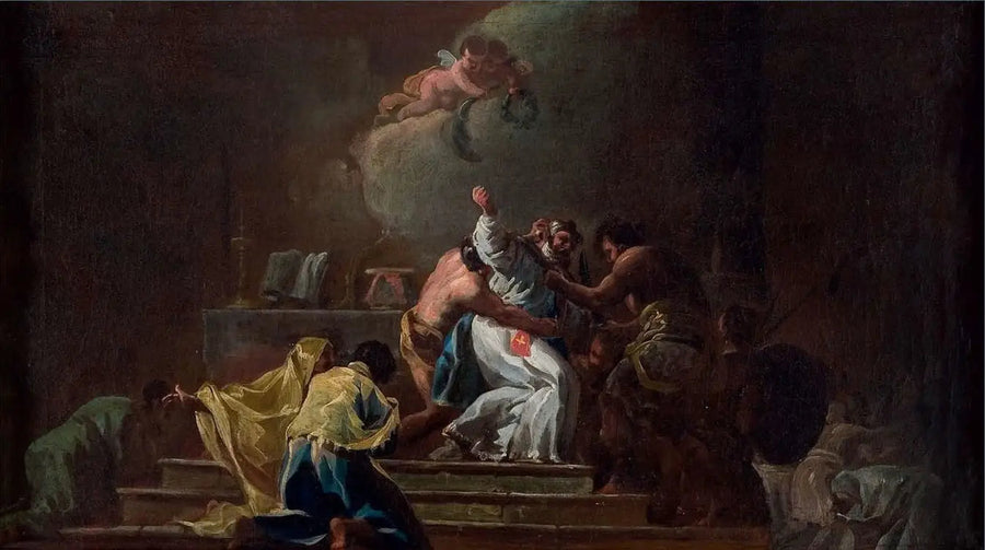 Sankt Albert av Jerusalem död - Francisco de Goya