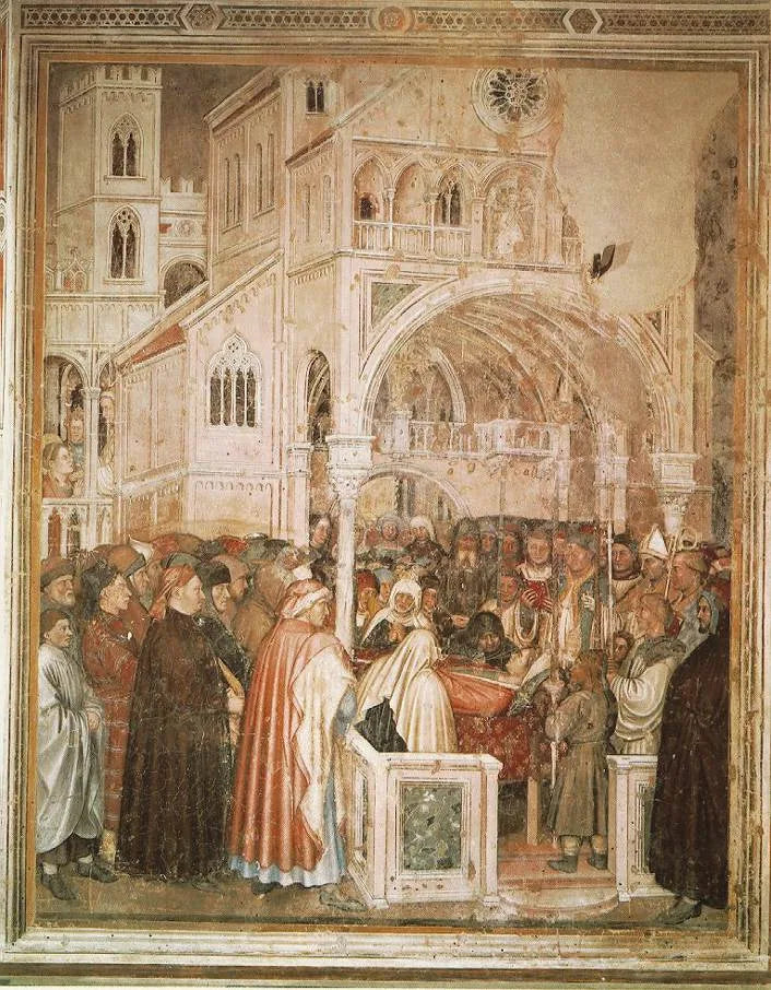 Död av Sankta Lucia - Altichiero da Zevio