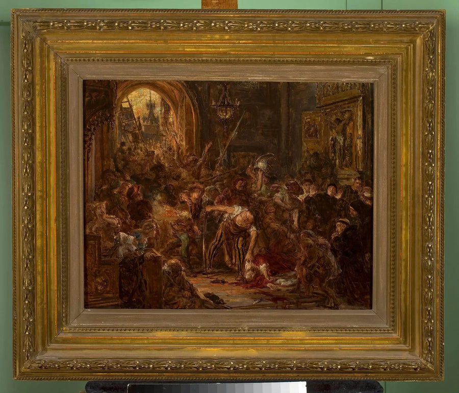 Tęczyńskis död i franciskankyrkan - Jan Matejko