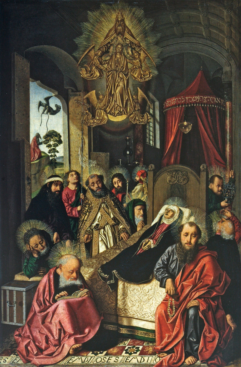 Död och Uppståndelse av Jungfru Maria - Bartolomé Bermejo
