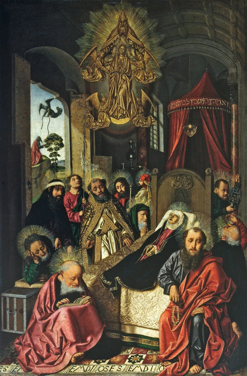 Död och Uppståndelse av Jungfru Maria - Bartolomé Bermejo