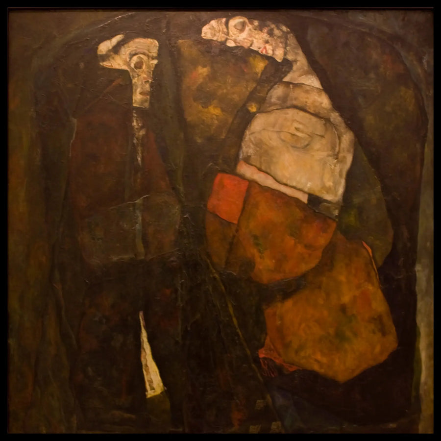 Död och ung flicka - Egon Schiele