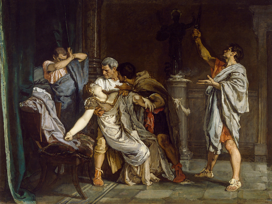 La mort de Lucrèce - Eduardo Rosales