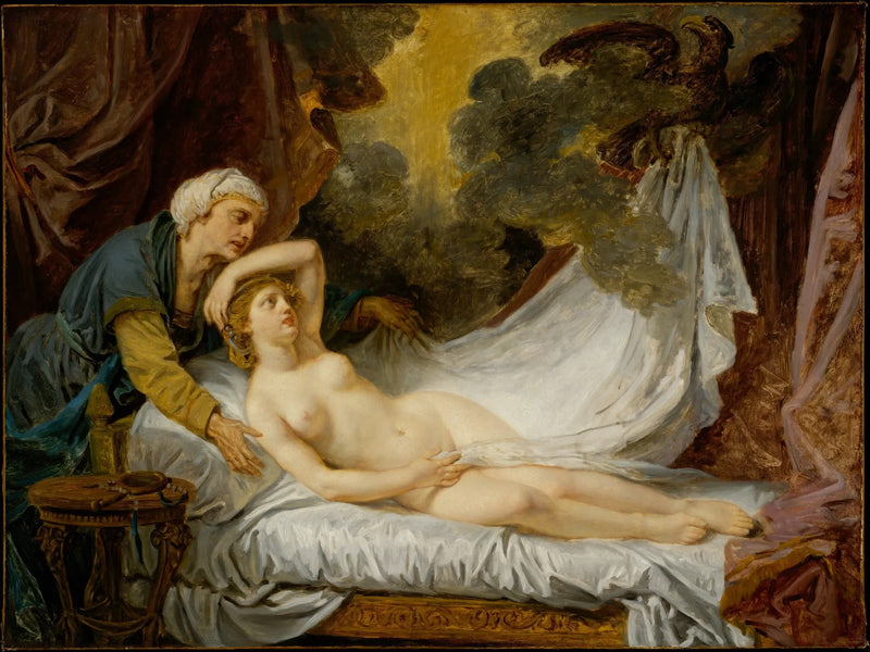 Motors besökt av Jupiter - Jean-Baptiste Greuze