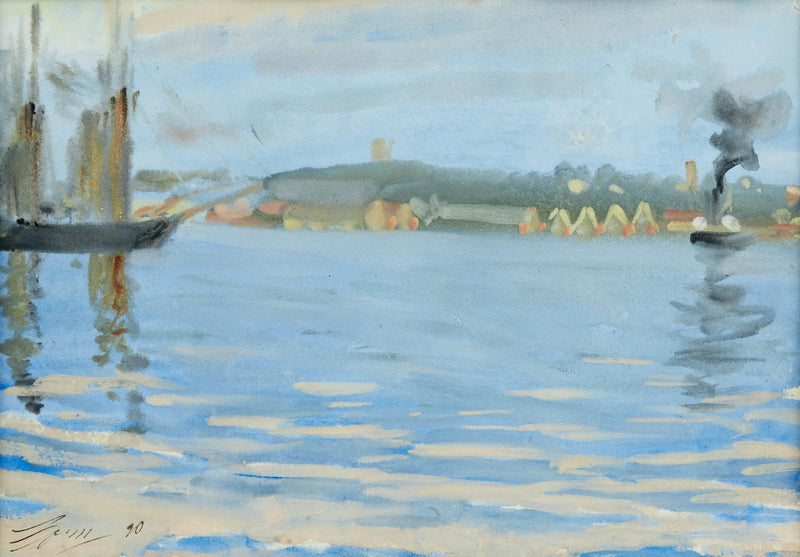 Motiv av Skeppsholmen - Anders Zorn