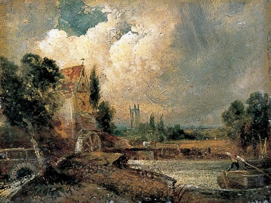 Vattenhjul vid Flatford, Kent - John Constable