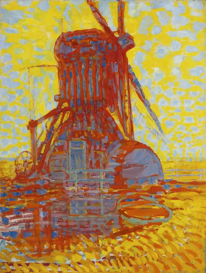 Mölle i solljuset - Piet Mondrian